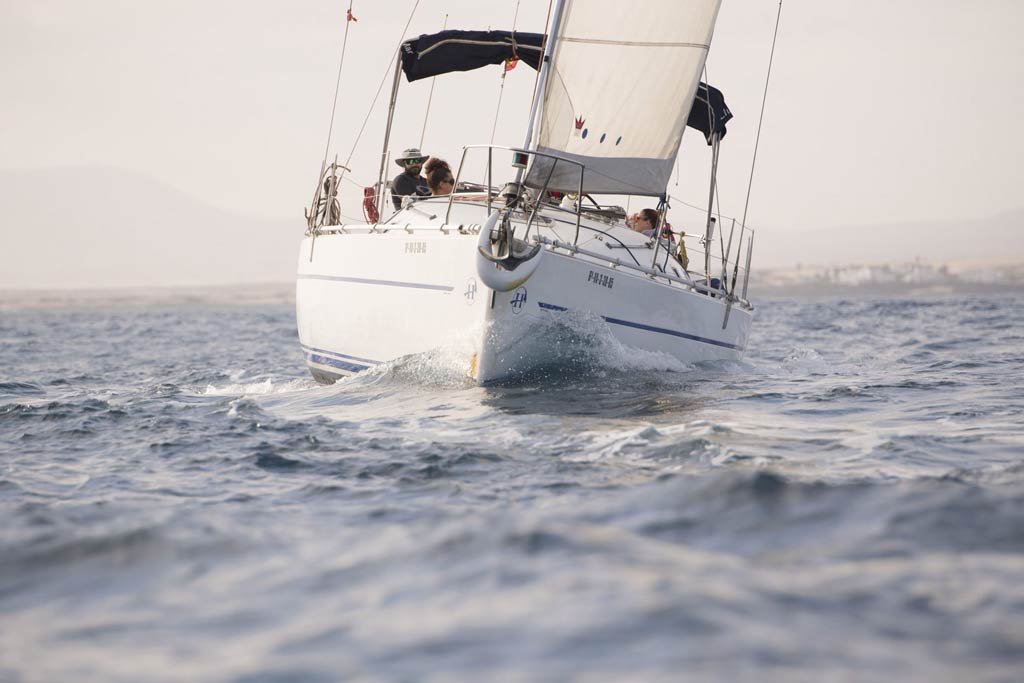 Privates Segelboot mit Skipper